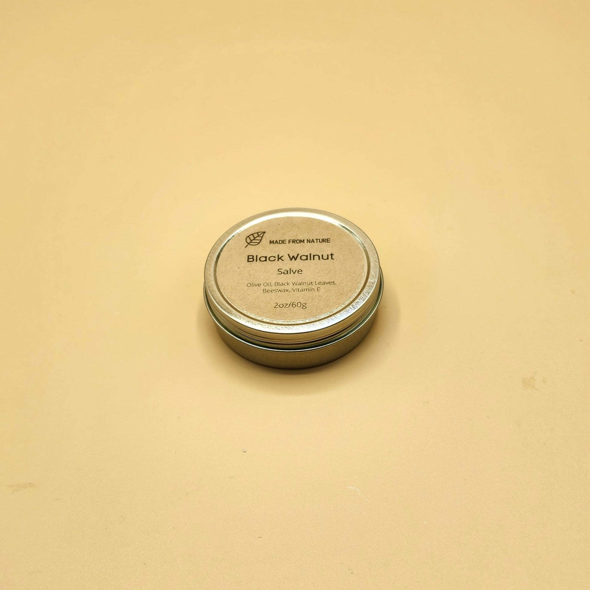 Black Walnut Salve unique formula combines the antifungal and antibacterial benefits of black walnut with the deep moisturizing and antioxidant-rich qualities of olive oil. This powerful duo works to hydrate dry skin, reduce inflammation, and promote healing, leaving your skin feeling soft, smooth, and rejuvenated.