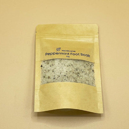 Natural Peppermint Mineral Feet Soak Bath Salt for aching feet