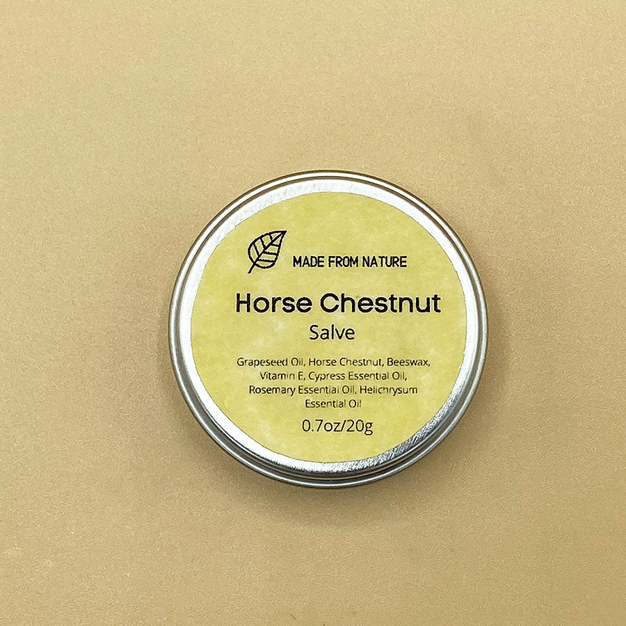 horse chestnut salve for varicose veins, natural cream