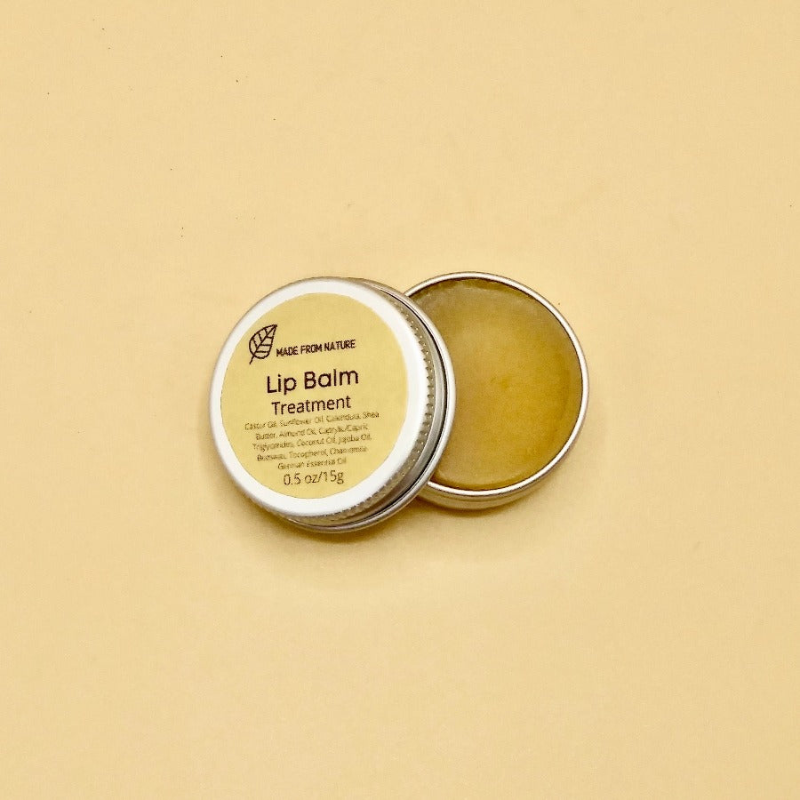 Natural Lip Balm Treatment for dry and cracked lips