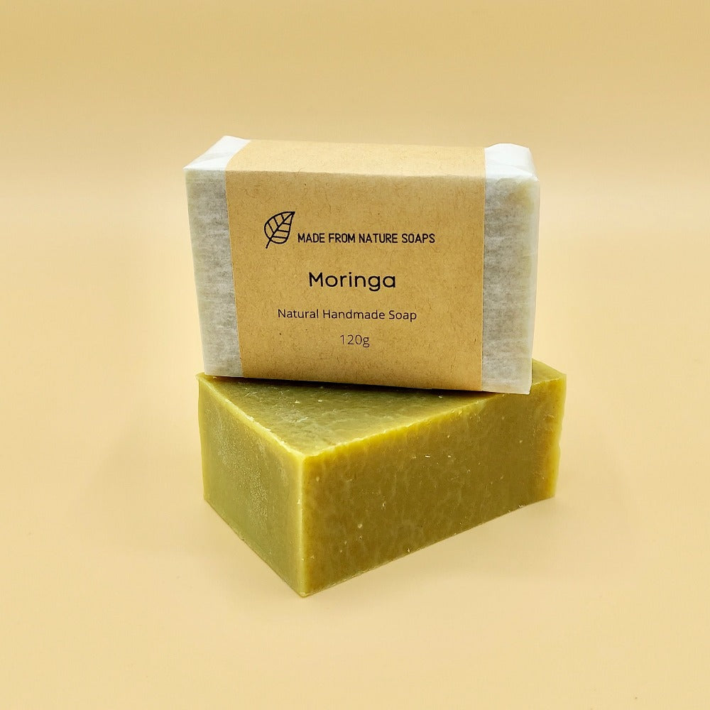 Moringa soap for acne face, blackheads and dark spots