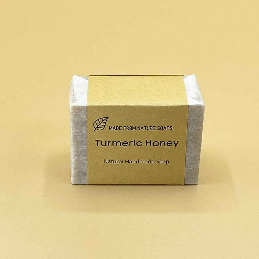 Turmeric soap to brighten the skin by lightening dark spots, improving skin tone and hyperpigmentation