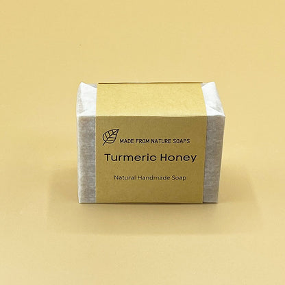 Turmeric soap to brighten the skin by lightening dark spots, improving skin tone and hyperpigmentation